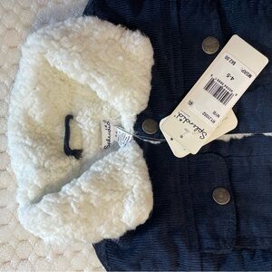 Navy Blue Kids Jacket with White Lining